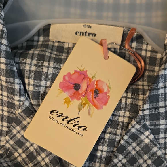 Entro Black and White Plaid Jumpsuit - Picture 5 of 5